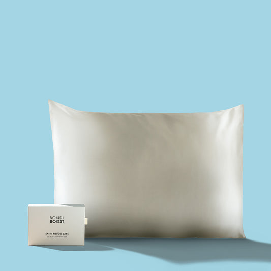 Ivory Satin Pillowcase - Standard size