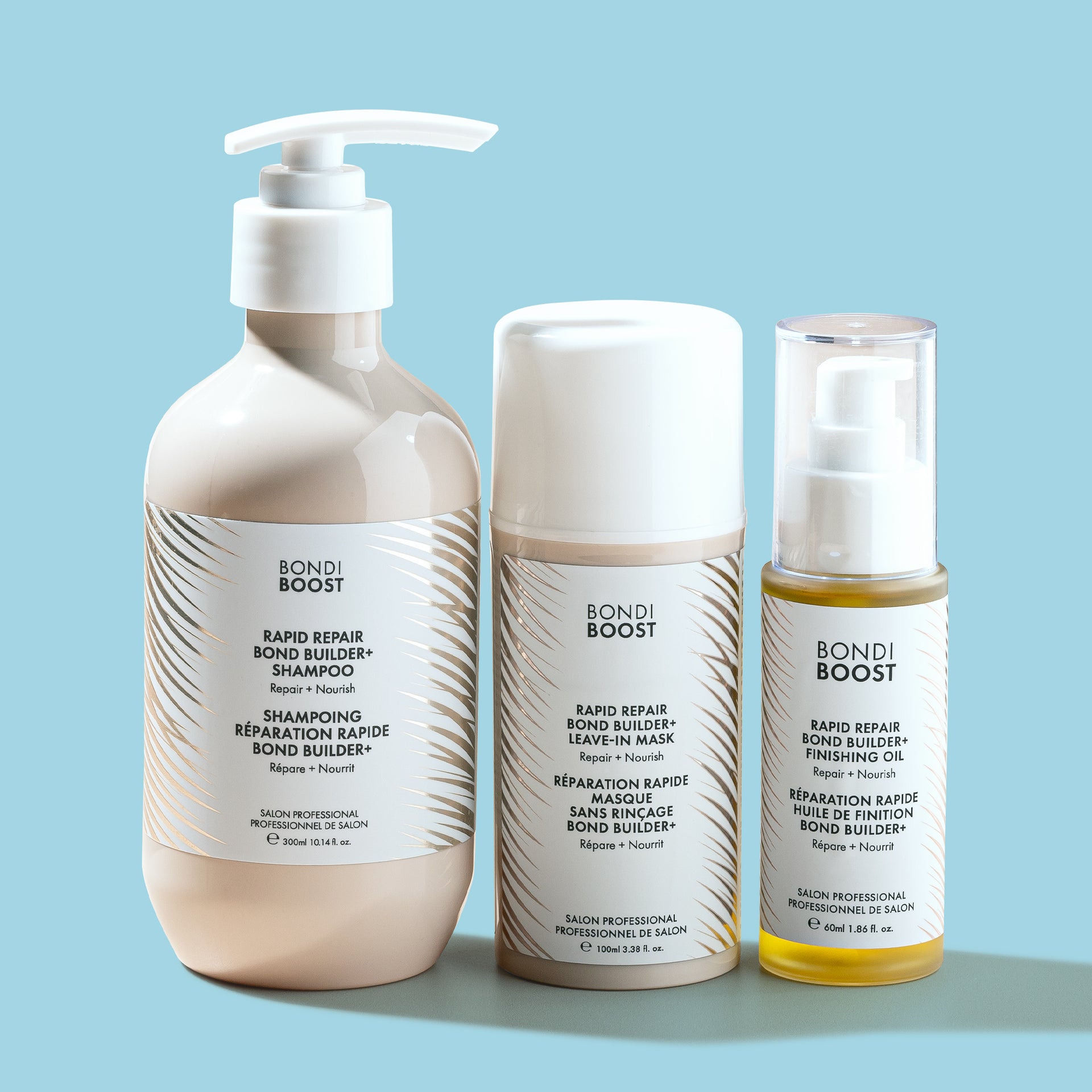 BOND BUILDER+ SHAMPOO LEAVE MASK & OIL TRIO