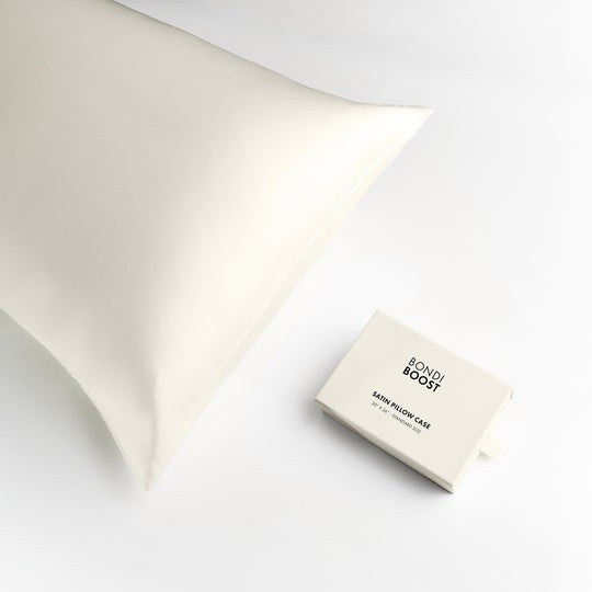 Ivory Satin Pillowcase - Standard size