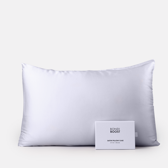 Grey Satin Pillowcase Standard size BondiBoostUK