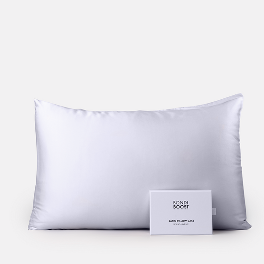 Grey Satin Pillowcase - Standard size