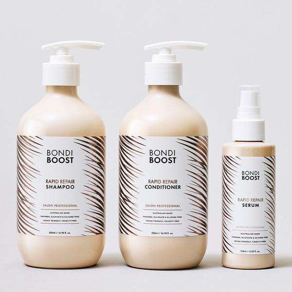 Rapid Repair Trio - Reparative Shampoo + Conditioner + Serum